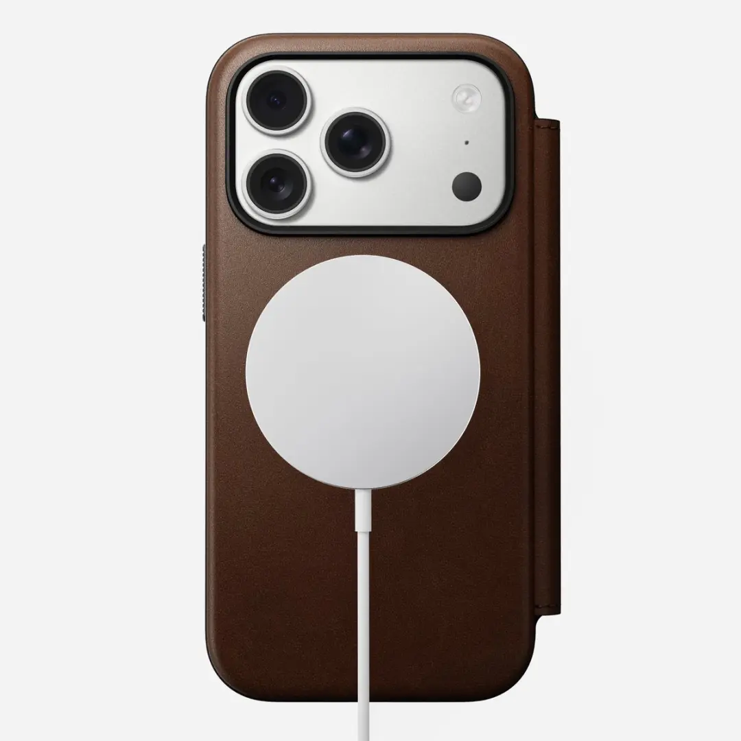 NOMAD Modern Lederen Folio iPhone 17 Pro NM014186858 - Bruin