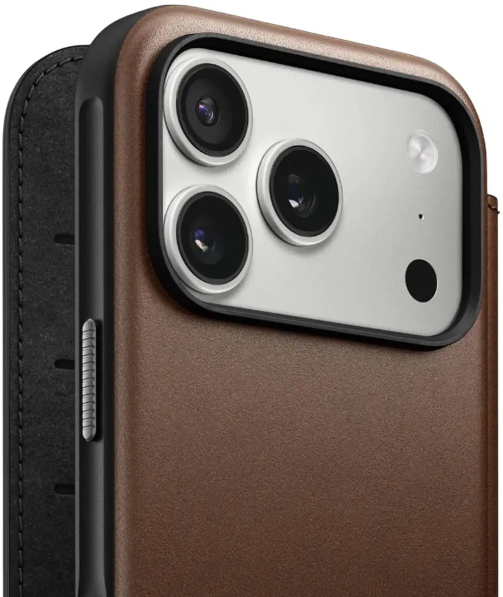 NOMAD Modern Lederen Folio iPhone 17 Pro NM014186858 - Bruin