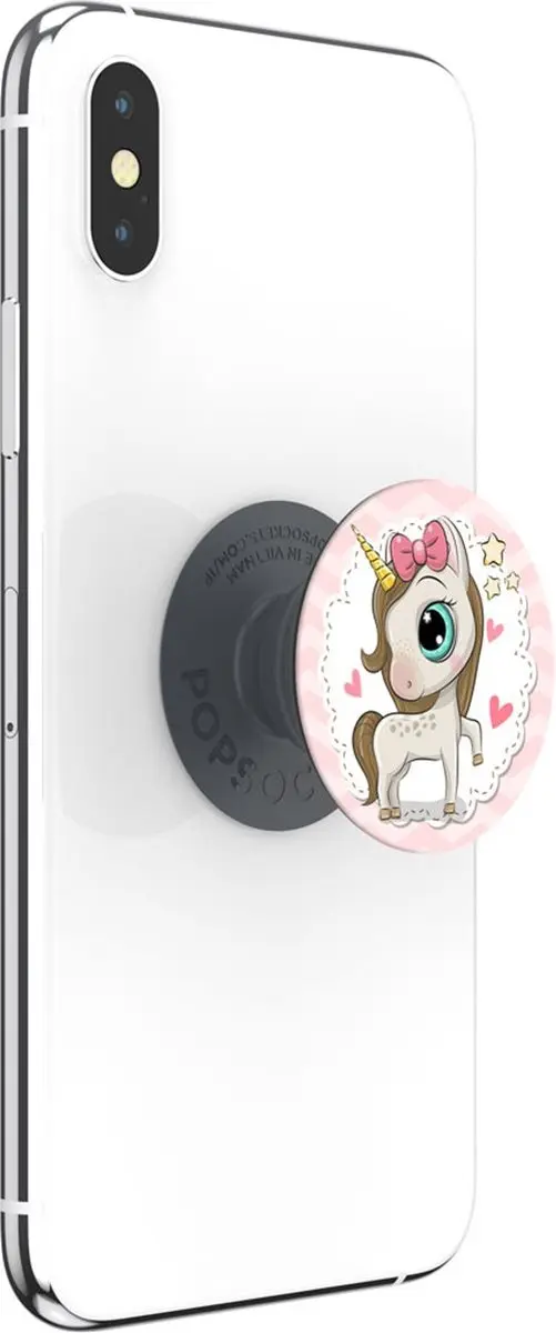 PopSockets PopGrip Basic Unicorn Pony - Roze - afbeelding 5 van 6