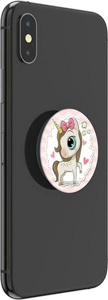 PopSockets PopGrip Basic Unicorn Pony - Roze - afbeelding 3 van 6