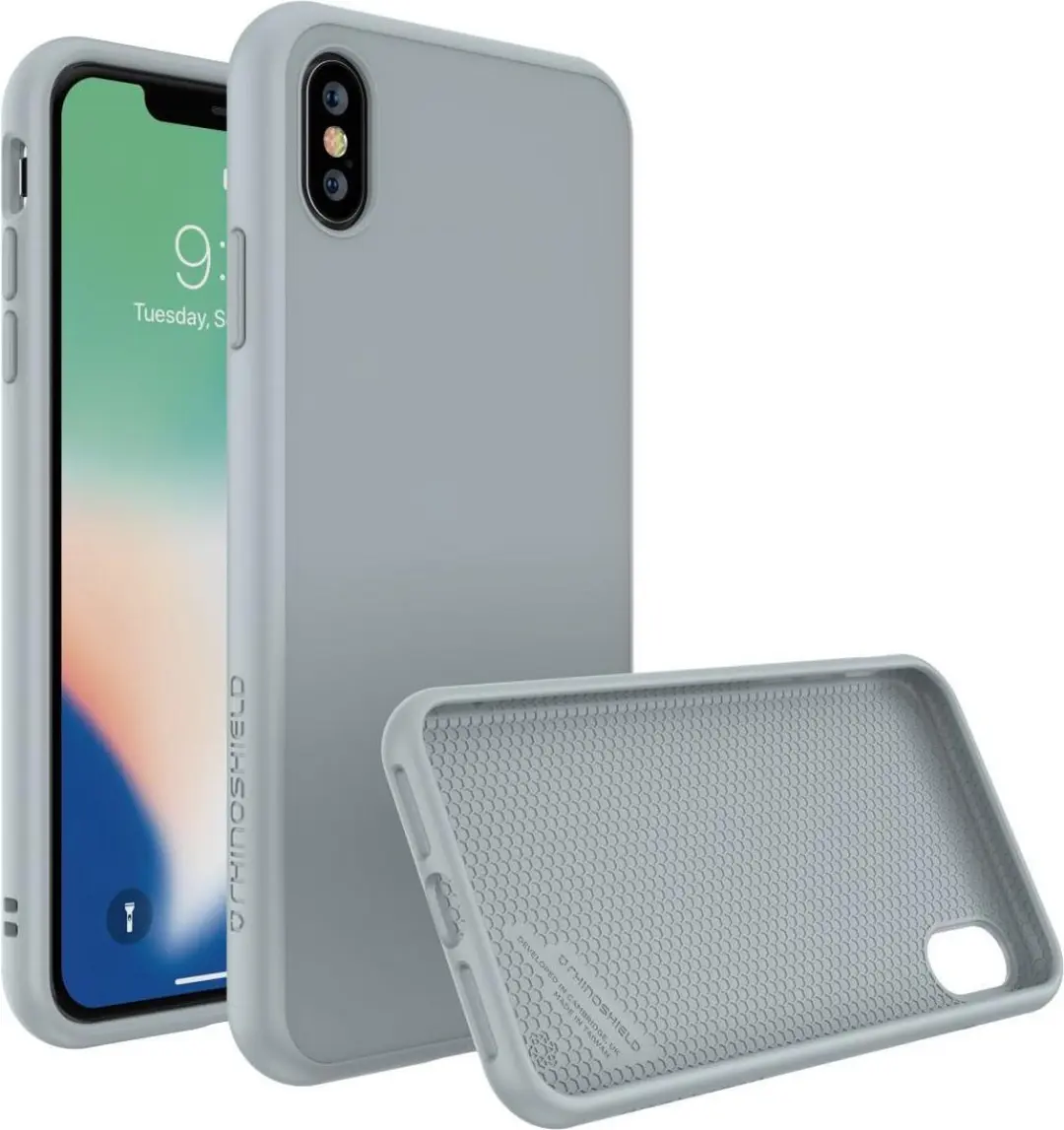 RhinoShield SolidSuit iPhone XS Max Hoesje Classic Gray