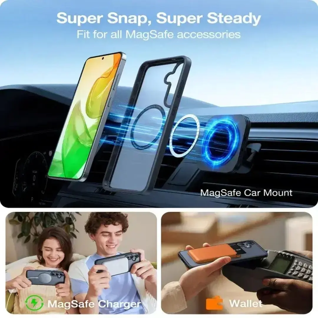 Torras Guardian Magnetic Hoesje Samsung Galaxy S26 - Matte Zwart