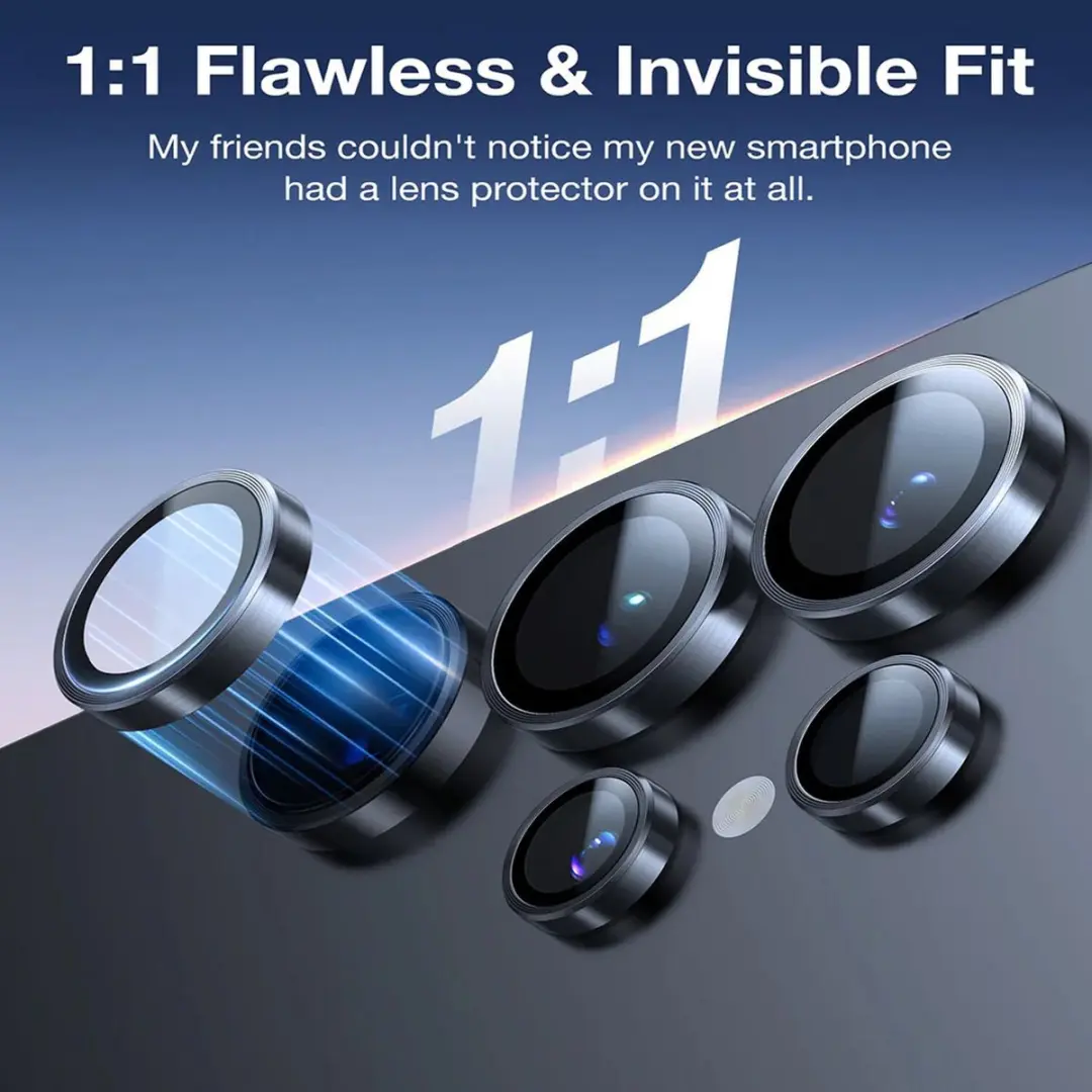 Torras LensGuard Camera Lens Protector 9H - Zwart
