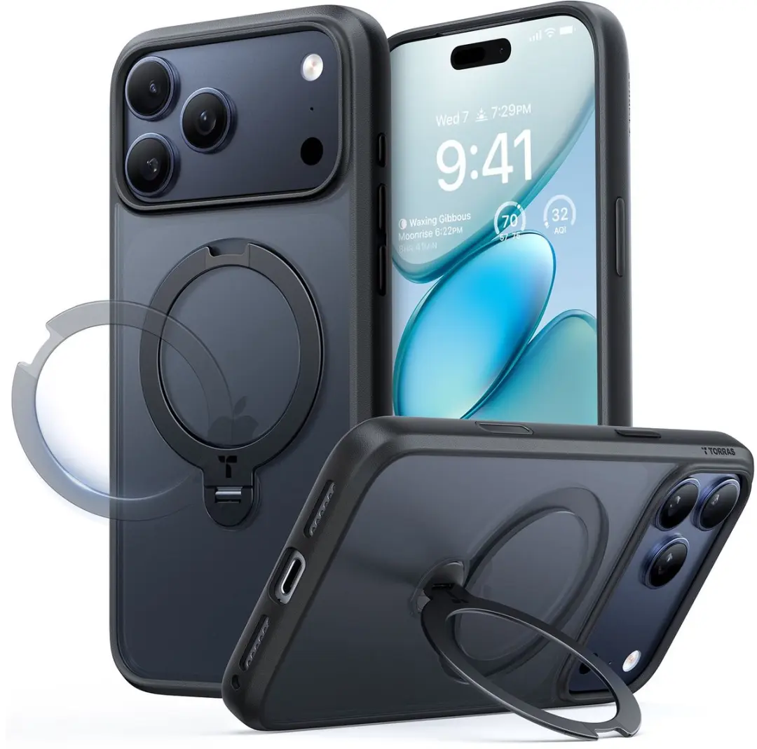 Torras UPro Ostand Spin Hoesje iPhone 17 Pro