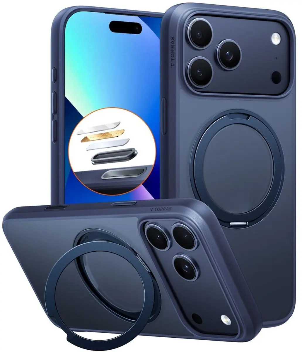 Torras UPro Ostand Pro Hoesje iPhone 17 Pro Max