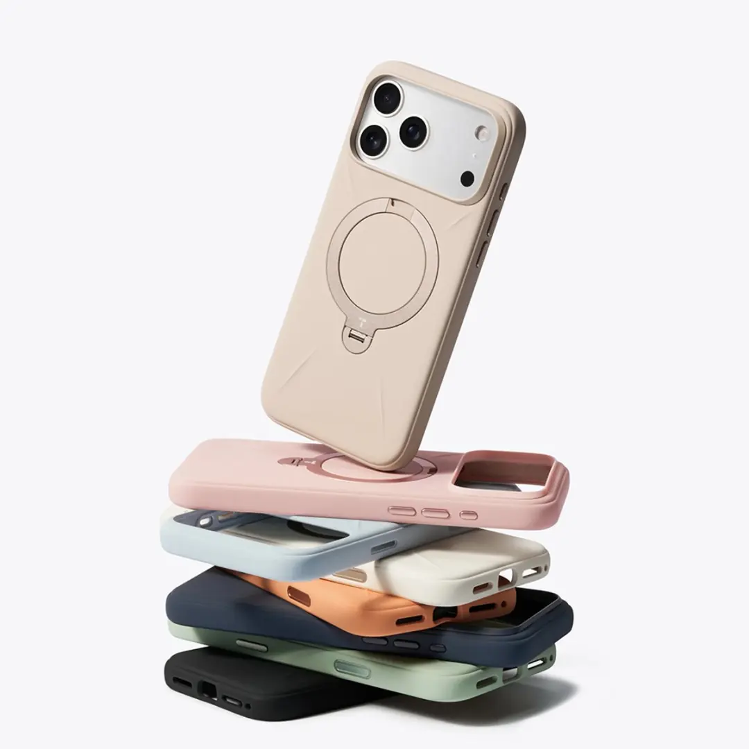 Torras QPRO Silicone Series iPhone 17 Pro Hoes - Matcha Groen - afbeelding 6 van 6