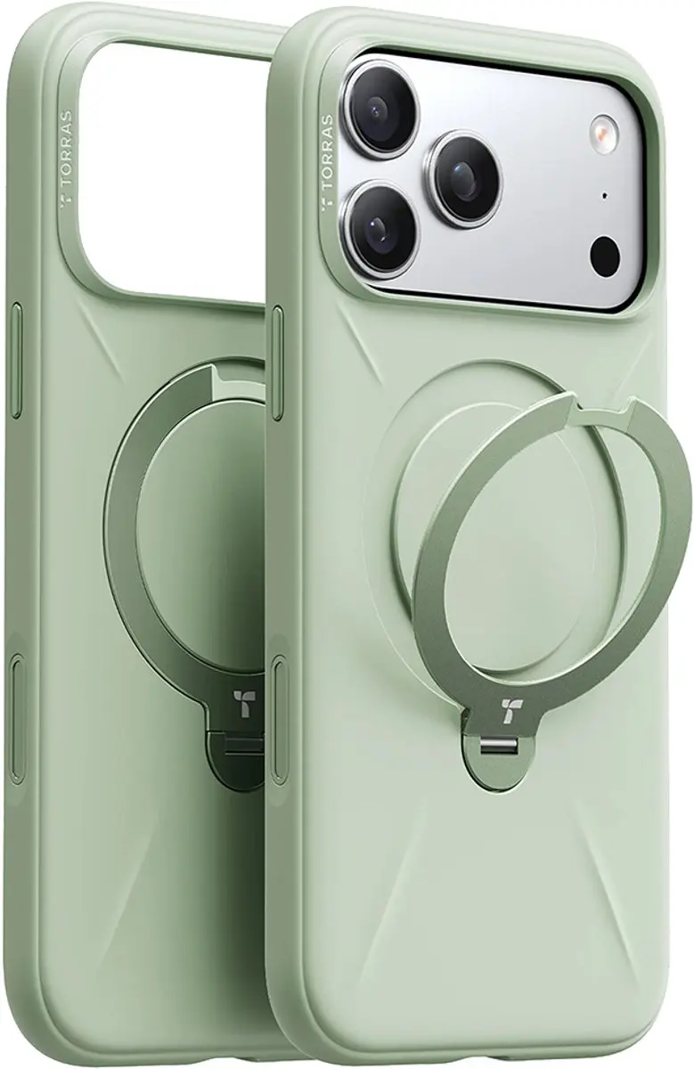 Torras QPRO Silicone Series iPhone 17 Pro Hoes - Matcha Groen