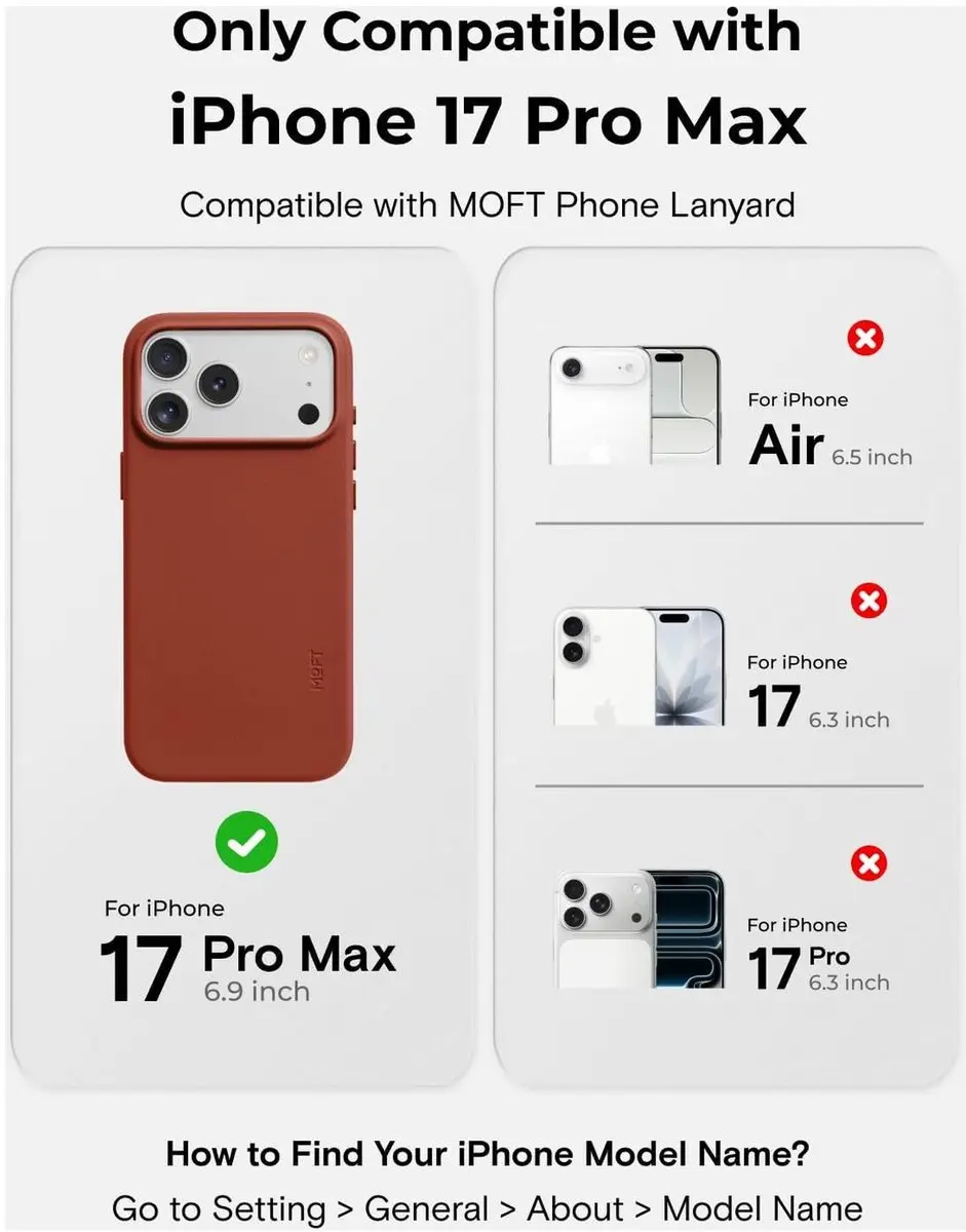 MOFT iPhone 17 Pro Max Hoesje - MagSafe Rood