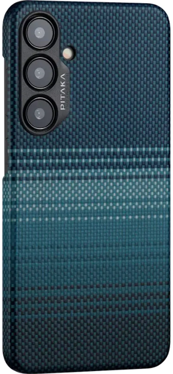 Pitaka MagEZ 4 Hoesje S24 Plus - Aramidevezels 600D - Blauw