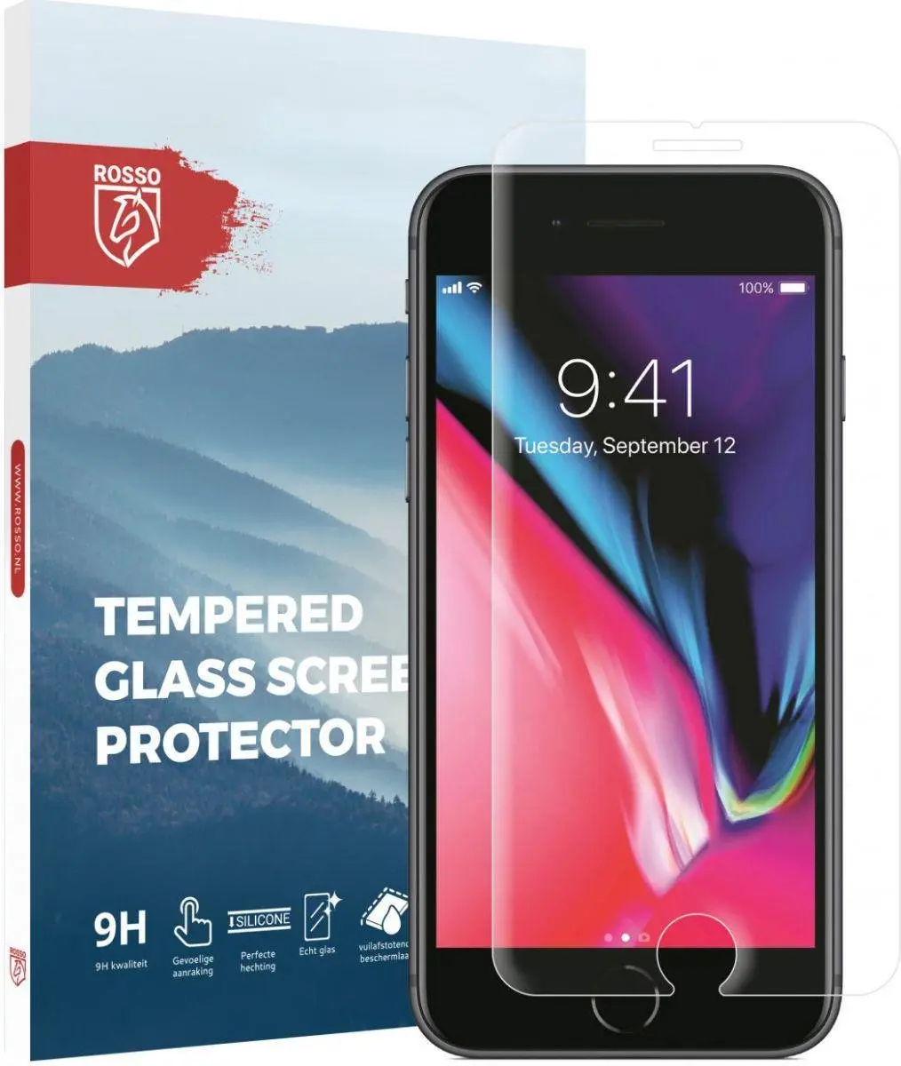 Rosso 9H Tempered Glass iPhone 6/6S/7/8