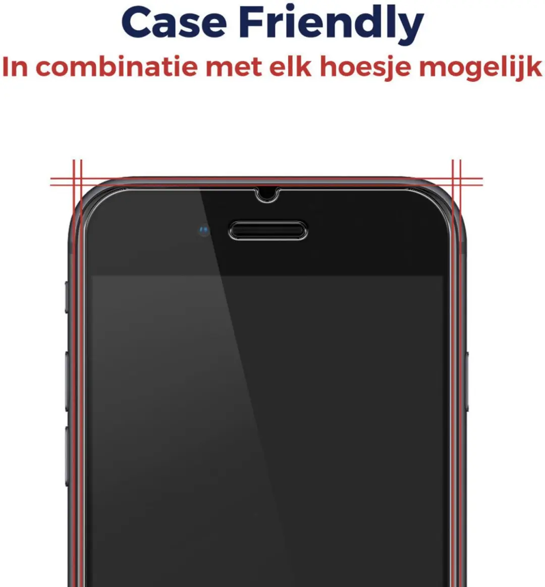 Rosso 9H Tempered Glass iPhone 6/6S/7/8