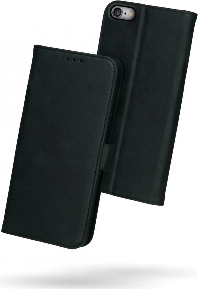 Rosso Deluxe Book Case iPhone 6/6S - 3 Pasjes - Zwart