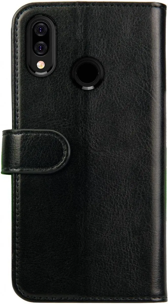 Rosso Element Book Case Wallet - Huawei P20 Lite - 3 Pasjes - Zwart