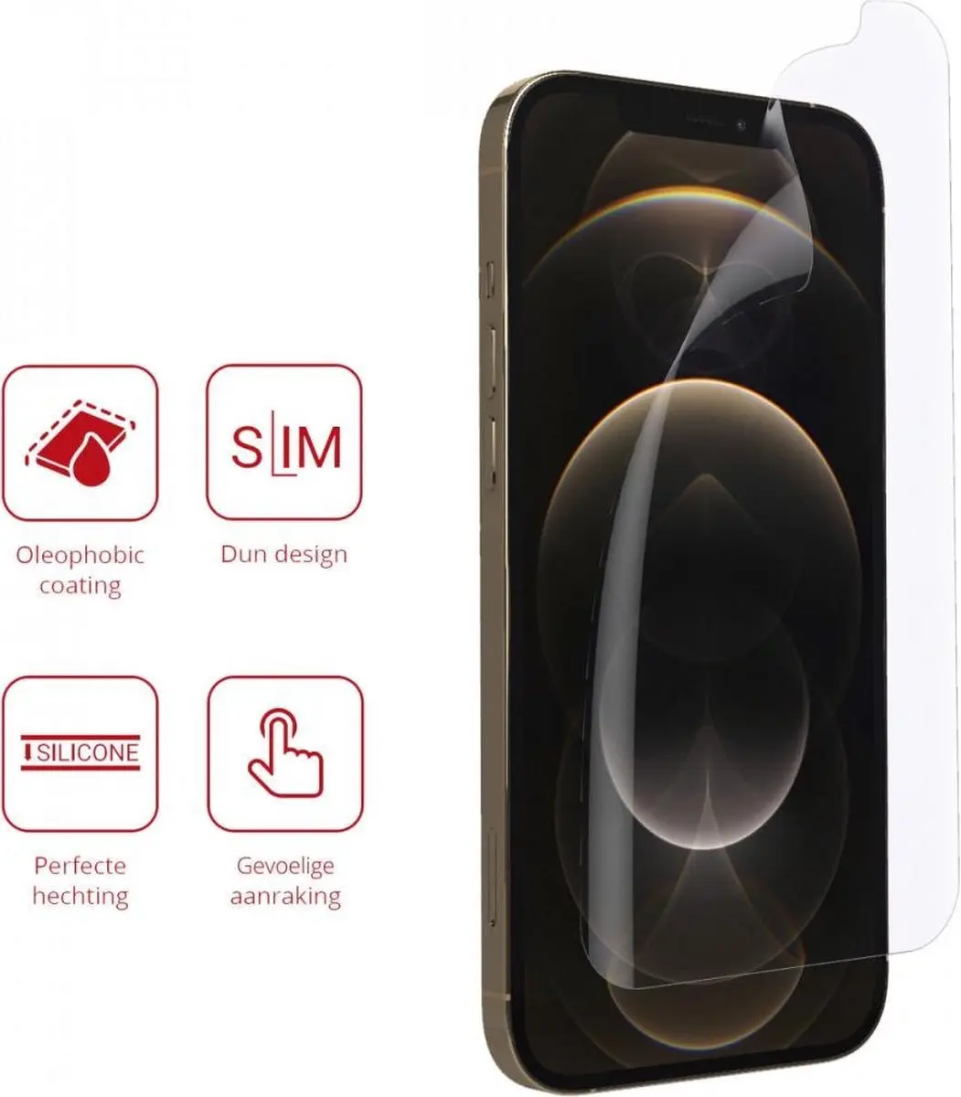 Rosso Screen Protector Ultra Clear - 2 Stuks - iPhone 12 Pro Max
