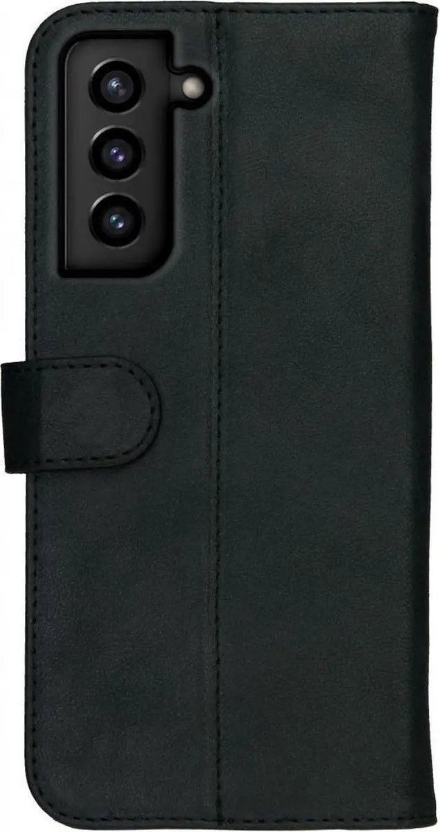 Rosso Deluxe Book Case Samsung Galaxy S21 - 3 Pasjes - Zwart