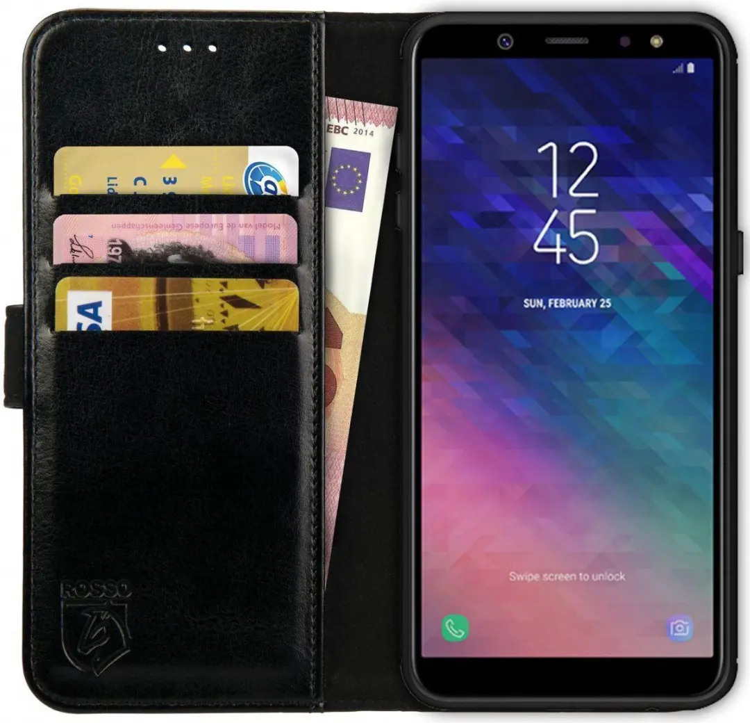 Rosso Element Book Case Wallet Samsung Galaxy A6 (2018)