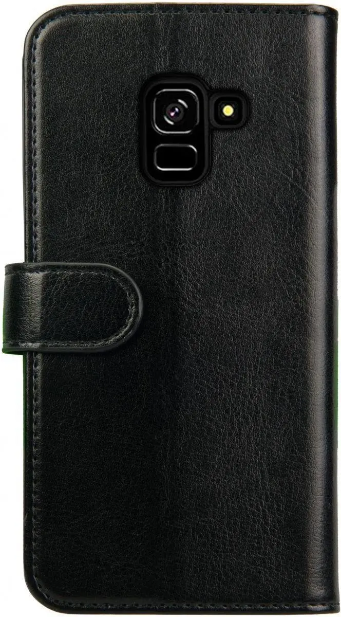 Rosso Element Book Case Wallet Samsung Galaxy A6 (2018) - 3 Pasjes - Zwart