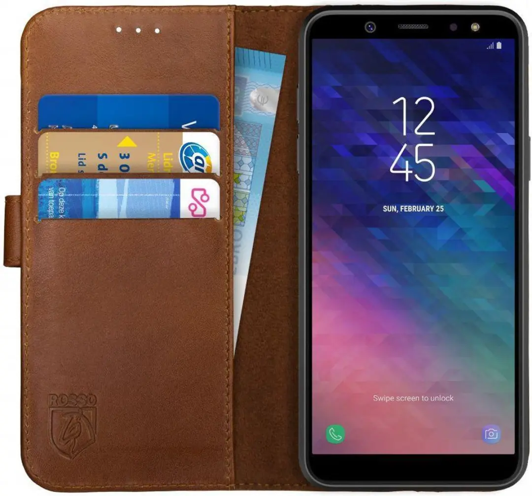 Rosso Deluxe Book Case Samsung Galaxy A6 (2018)