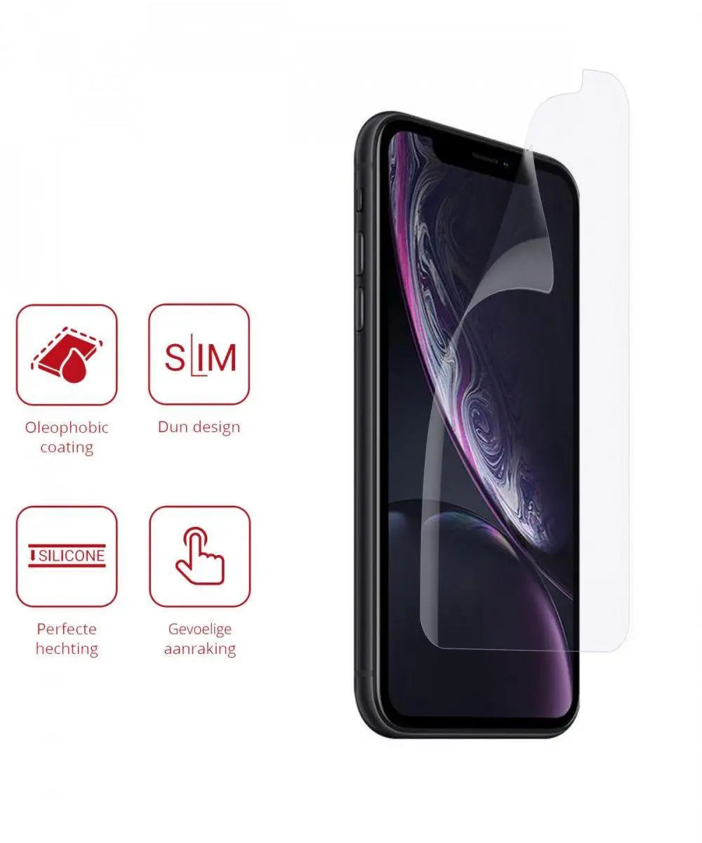 Rosso Screen Protector iPhone XR - 2 Stuks Ultra Clear
