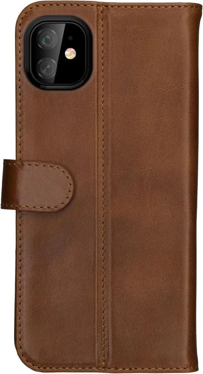 Rosso Deluxe Book Case iPhone 11 - 3 Pasjes - Bruin