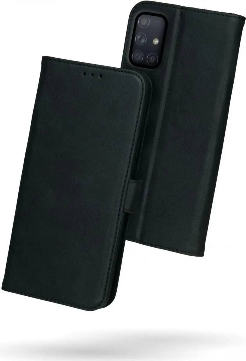 Rosso Deluxe Book Case Samsung Galaxy A71 - 3 Pasjes - Zwart