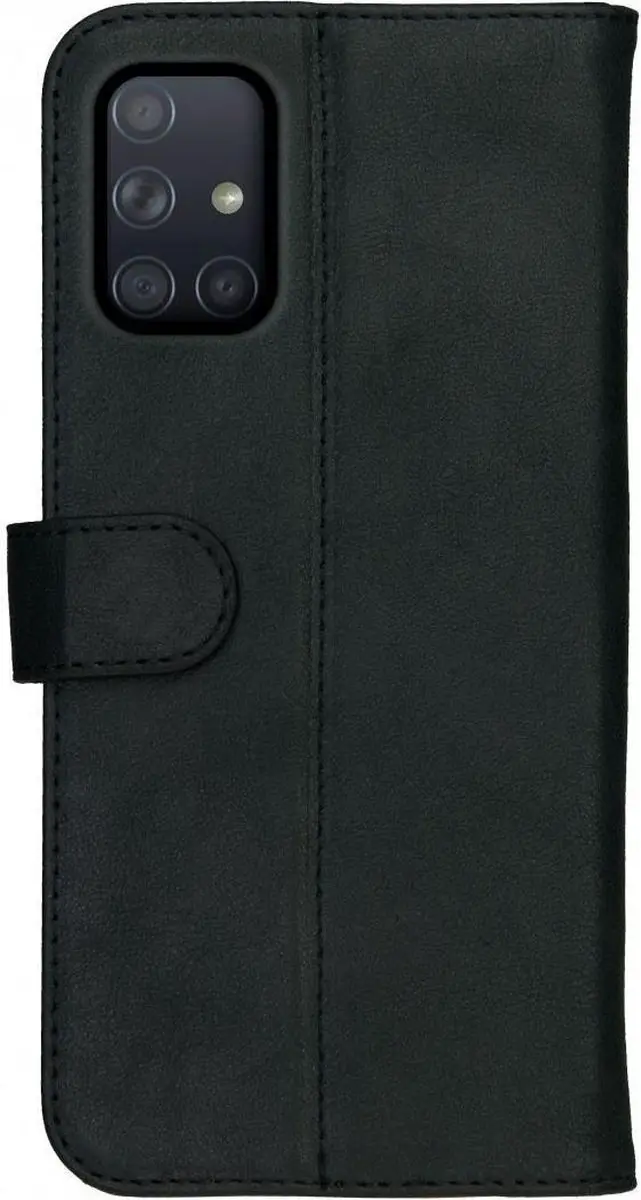 Rosso Deluxe Book Case Samsung Galaxy A71 - 3 Pasjes - Zwart