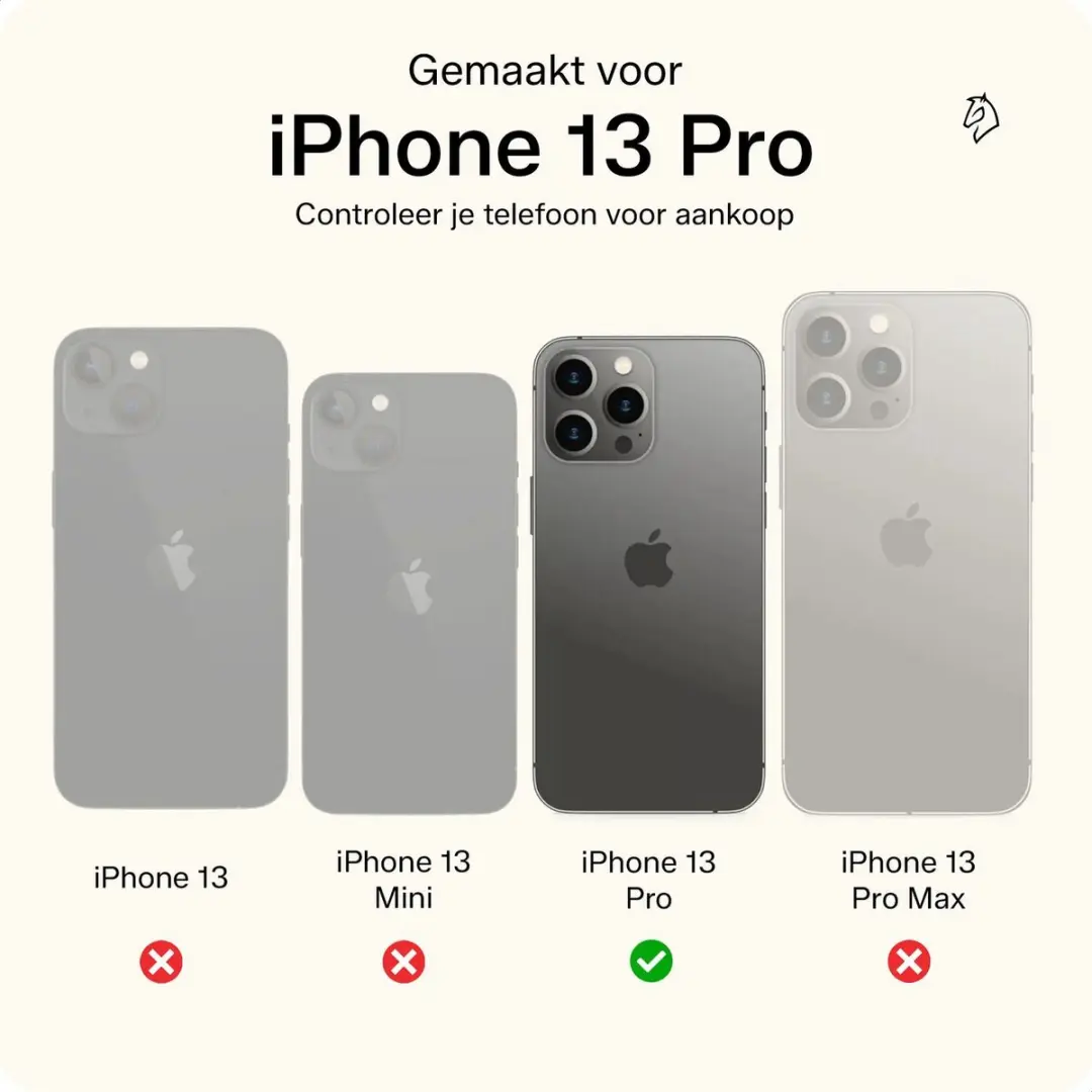 Rosso Element 2-in-1 Hoesje iPhone 13 Pro - 3 Pasjes - Blauw