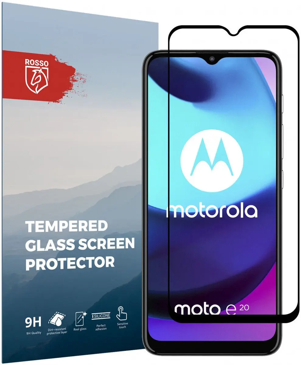 Rosso Motorola Moto E20 9H Tempered Glass Screenprotector