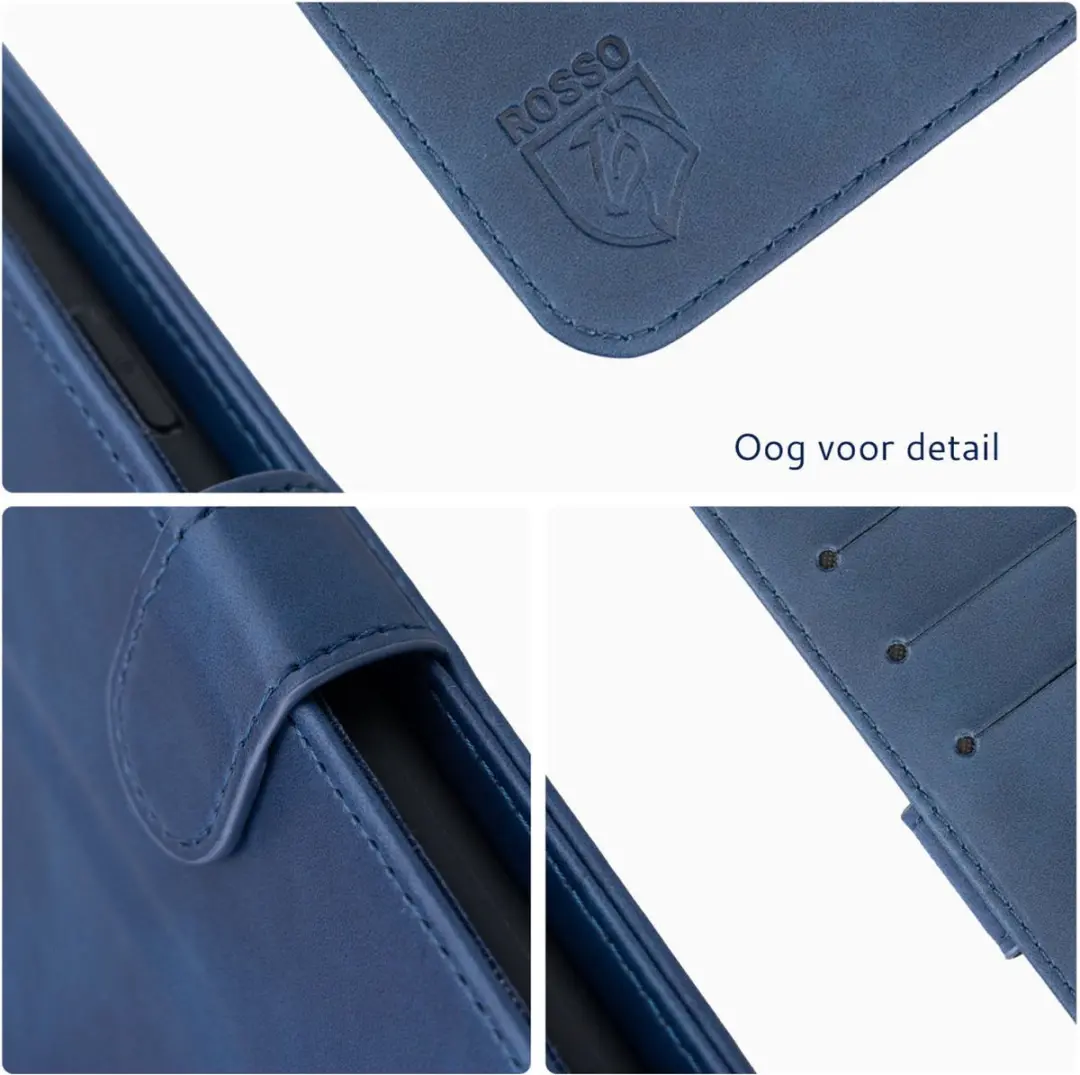 Rosso Element Book Case Wallet Samsung Galaxy S22 - 3 Pasjes - Blauw