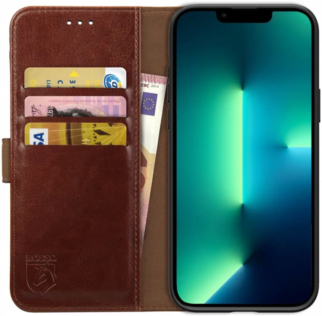 Rosso Element Book Case Wallet Hoesje Geschikt voor Apple iPhone 13 Pro Max
