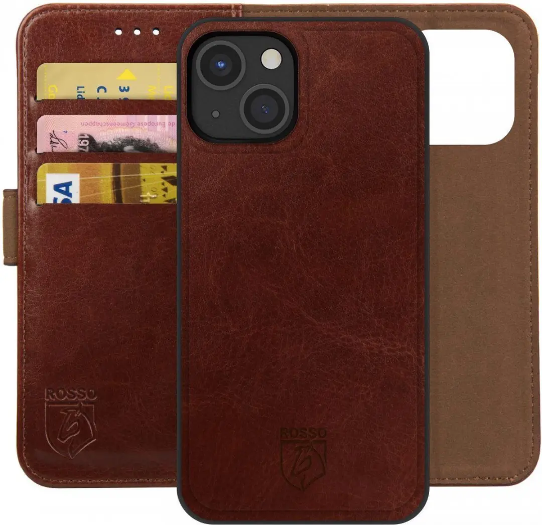 Rosso Element Uitneembaar 2-in-1 Hoesje Geschikt voor Apple iPhone 13 Mini