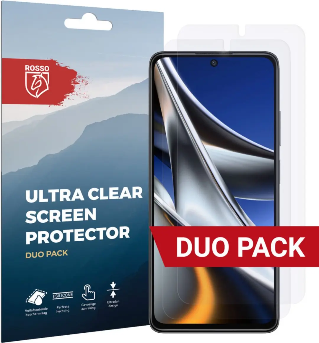 Rosso Ultra Clear Screen Protector 2 Stuks