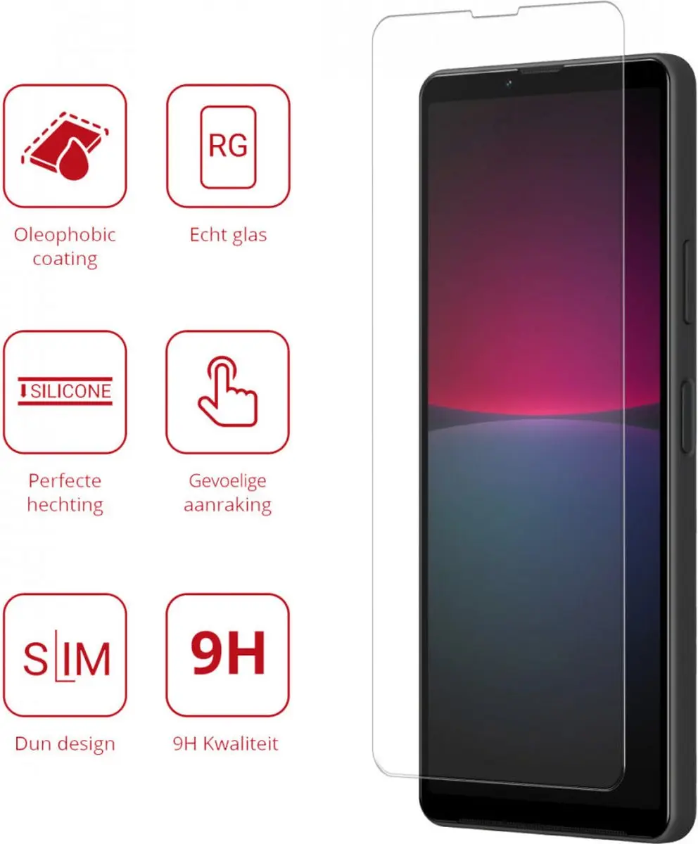 Rosso 9H Tempered Glass Screen Protector Sony Xperia 10 IV