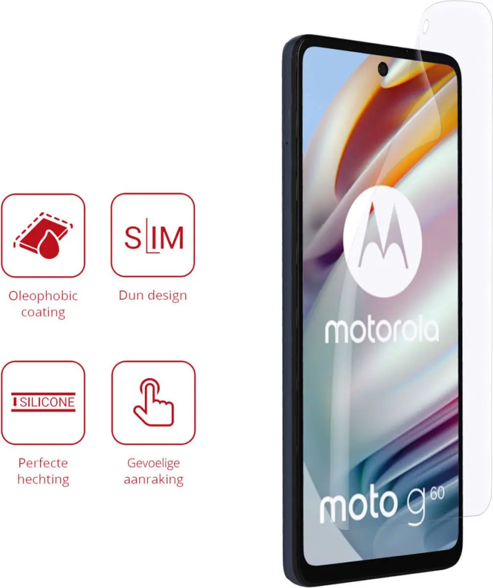 Rosso Screen Protector Ultra Clear - Motorola Moto G60 - 2 Stuks