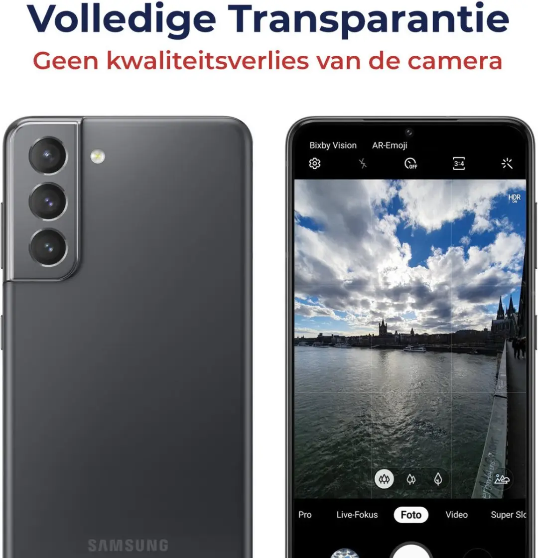 Rosso Camera Lens Protector Samsung Galaxy S21 - Glas - Transparant