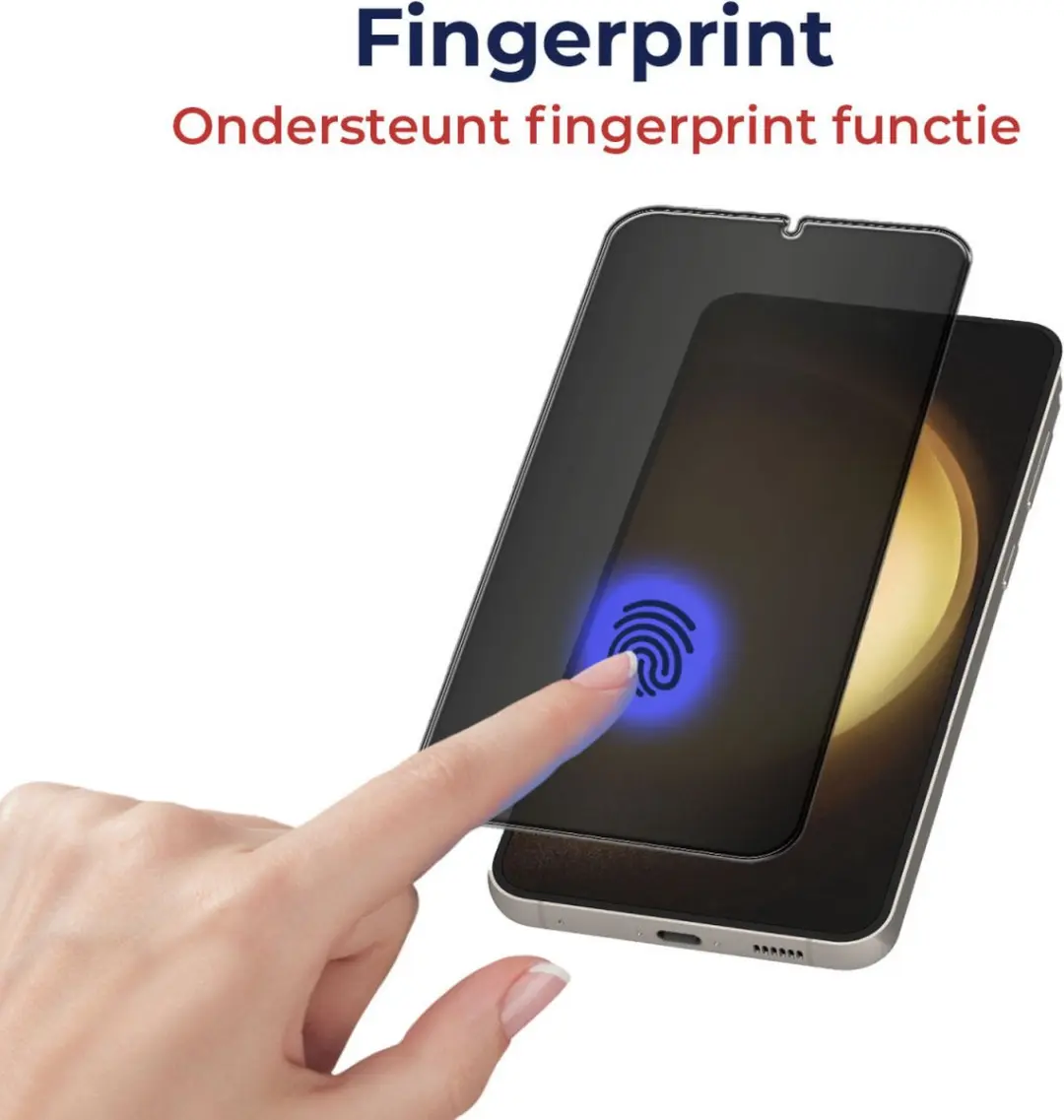 Rosso Privacy Screen Protector S23+ - 9H Glas - Anti Spy