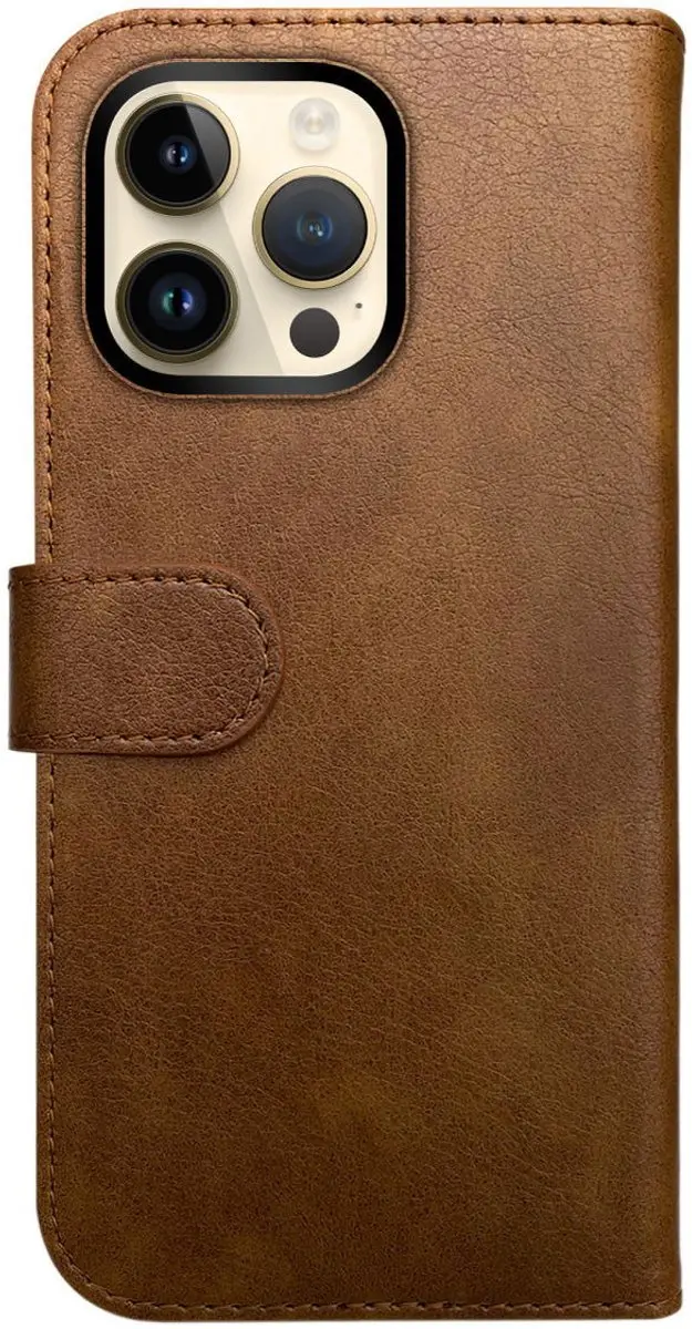 Rosso Element Book Case Wallet iPhone 14 Pro Max - 3 Pasjes - Bruin