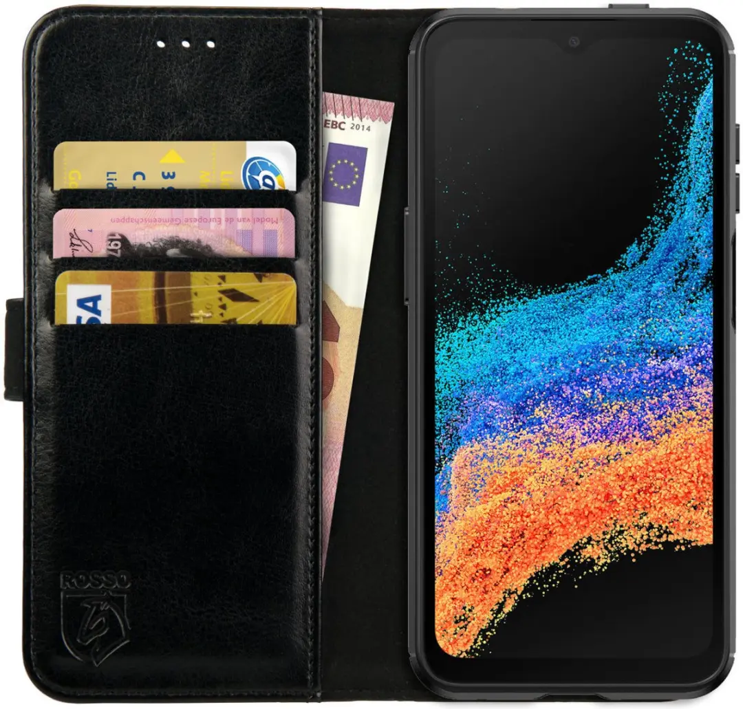 Rosso Element Book Case Wallet Hoesje Geschikt voor Samsung Galaxy Xcover 6 Pro