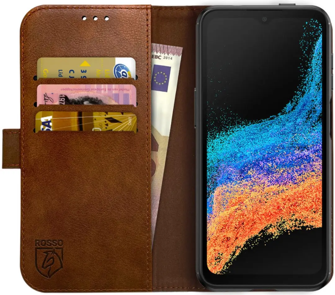 Rosso Element Book Case Wallet Hoesje Geschikt voor Samsung Galaxy Xcover 6 Pro