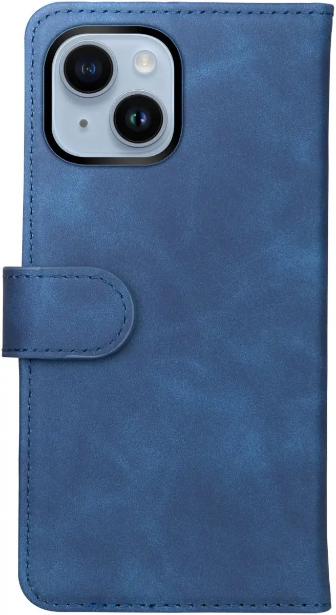 Rosso Element 2-in-1 Hoesje iPhone 14 - 3 Pasjes - Blauw