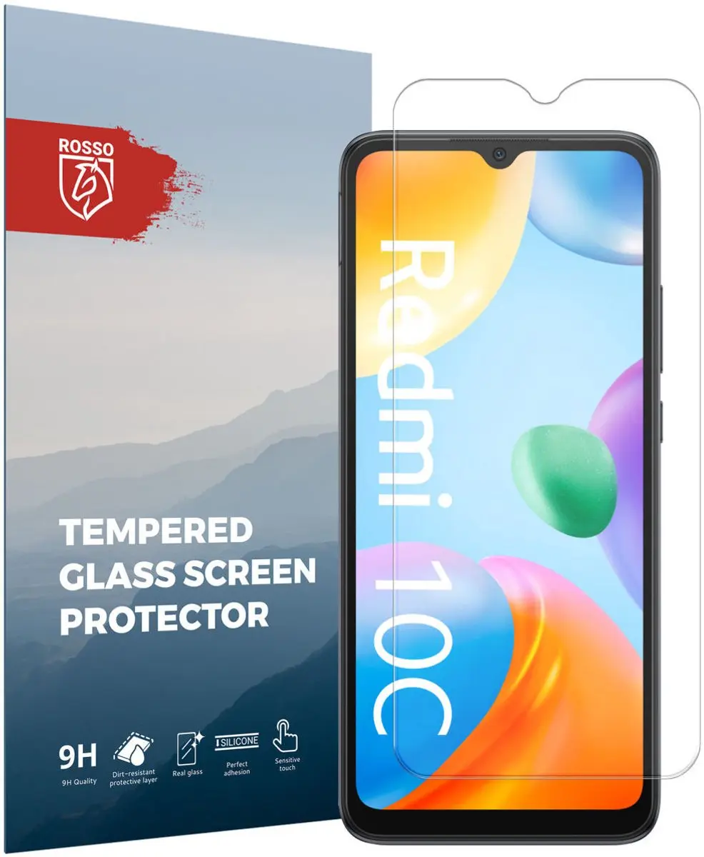 Rosso 9H Tempered Glass Screen Protector Xiaomi Redmi 10C