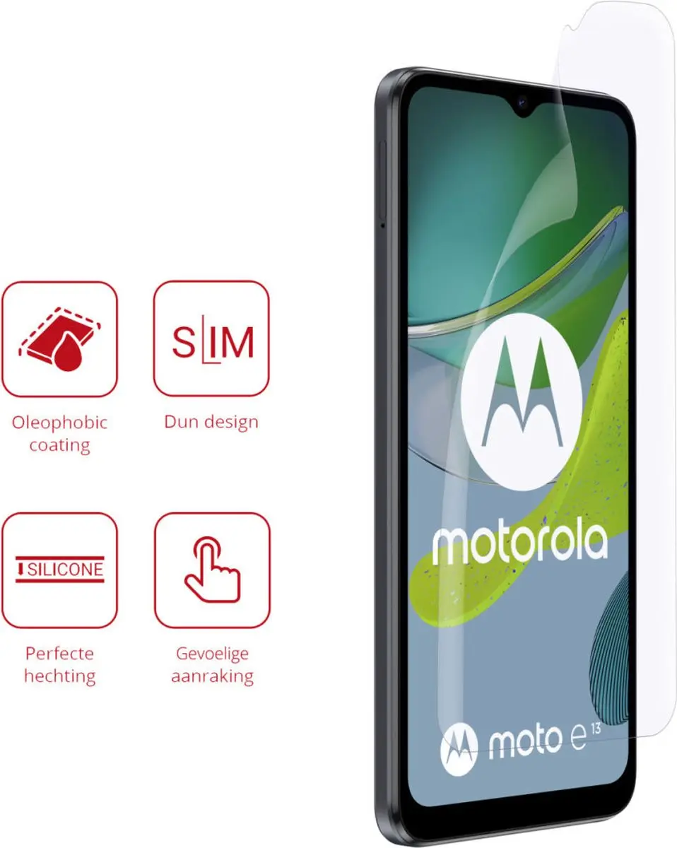 Rosso Screen Protector Ultra Clear voor Motorola Moto E13 - 2 Stuks
