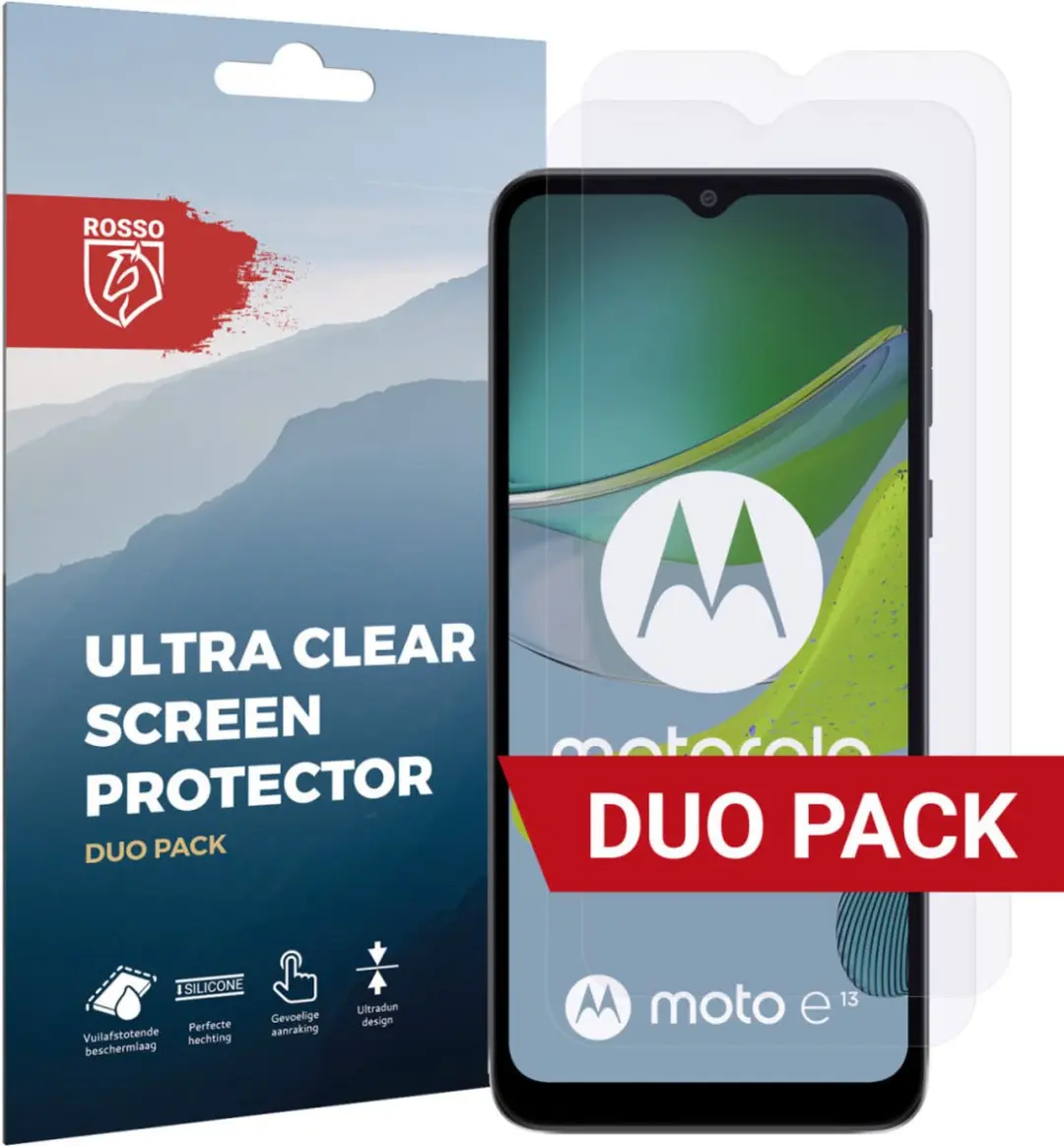 Rosso Screen Protector Ultra Clear voor Motorola Moto E13