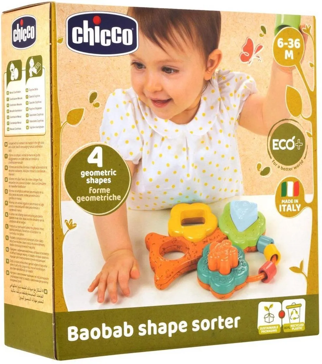 Chicco Baobab Shape Sorter ECO+ - 00010493000000 - Multicolor