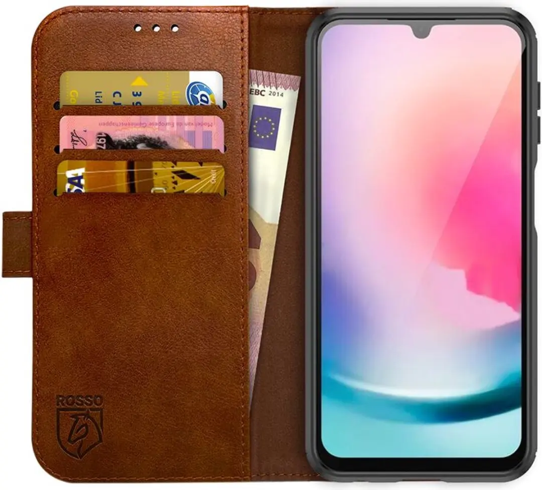 Rosso Element Book Case Wallet Hoesje Geschikt voor Samsung Galaxy A24