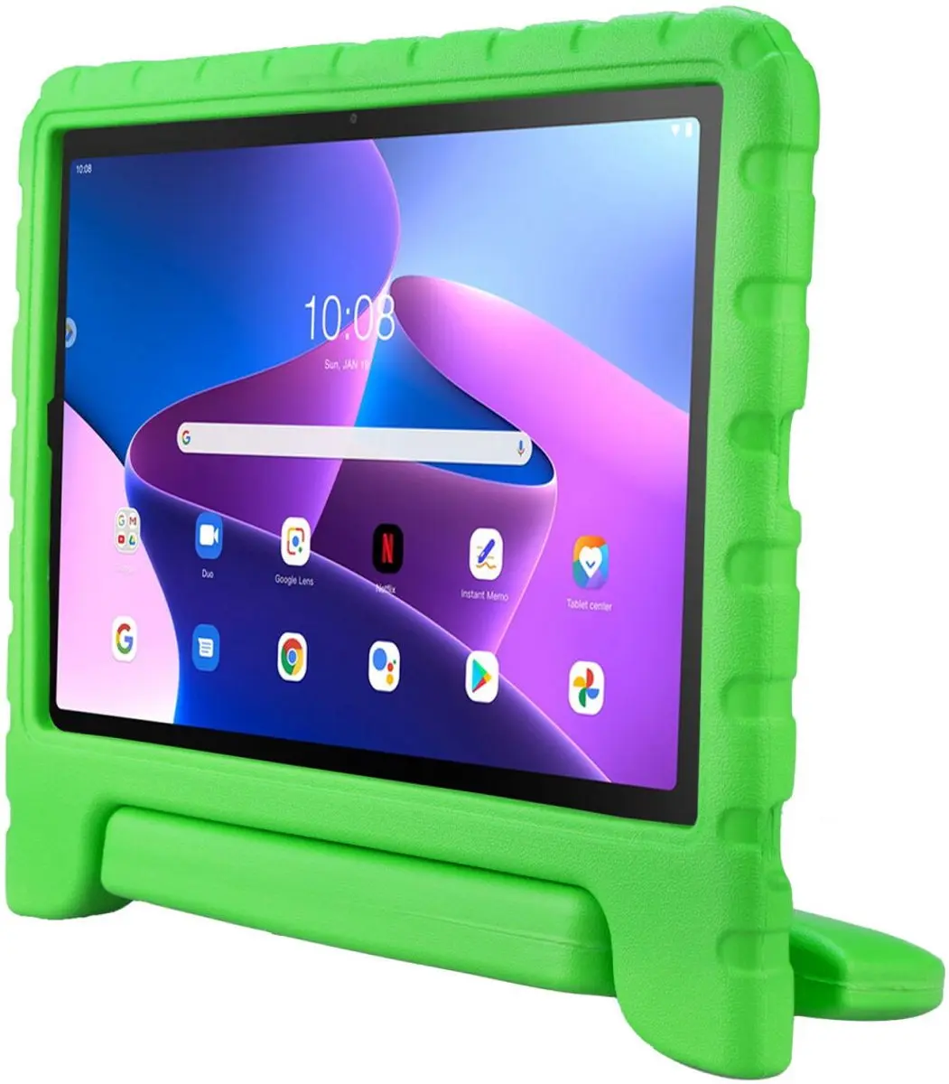 HappyCase Kinder Tablethoes Lenovo Tab M10 Plus - Groen