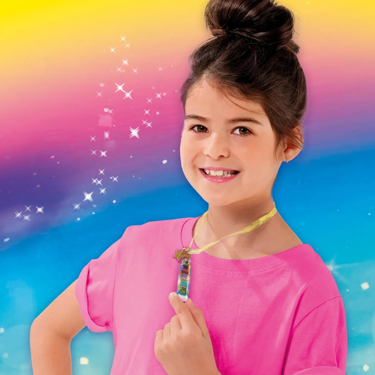 SES Creative Galaxy Stardust Sieradenknutselset - 3 Kettingen - Galaxy Stardust