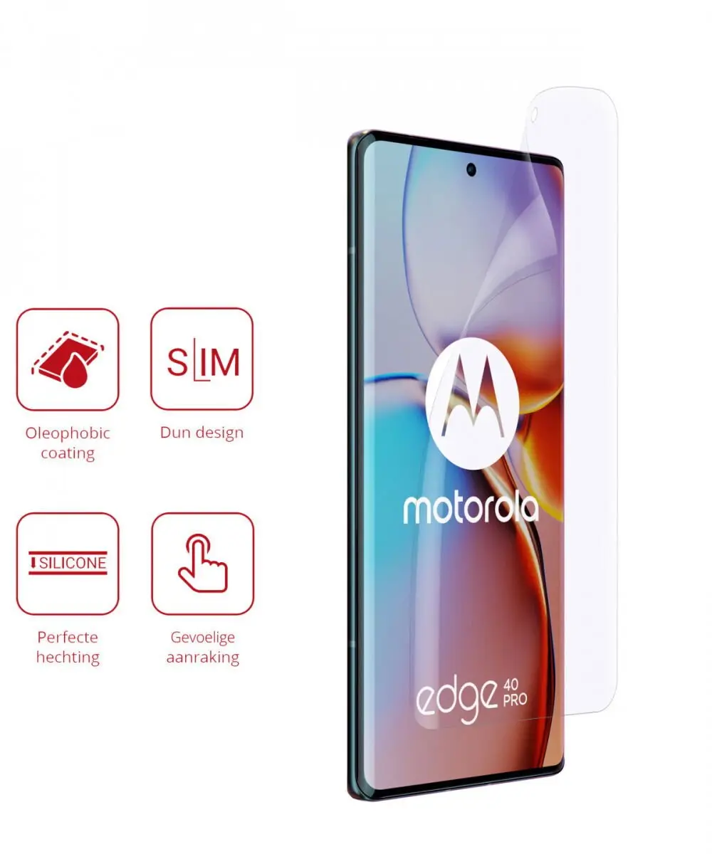 Rosso Screen Protector Ultra Clear - 2 Stuks - Motorola Edge 40 Pro