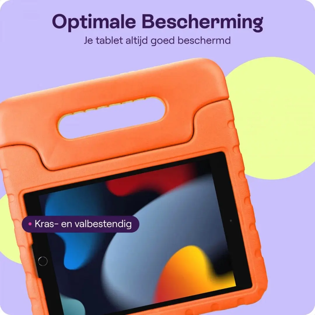 HappyCase Kinder Tablethoes iPad 10.2 2019/2021 - Oranje