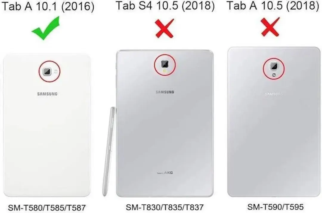 HappyCase Kinderhoes Samsung Galaxy Tab A 10.1 2016 - Zwart - afbeelding 6 van 6
